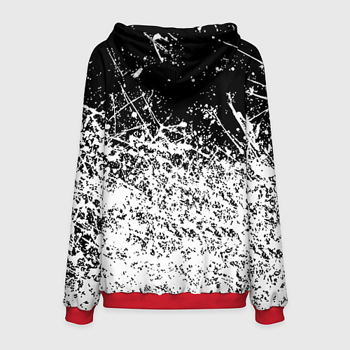 Мужская толстовка Doom краски всплеск кисти / 3D-Красный – фото 2