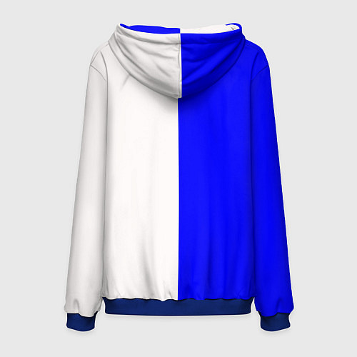 Мужская толстовка Сатурн сине-белый / 3D-Синий – фото 2