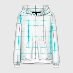 Мужская толстовка Color white light blue crosses