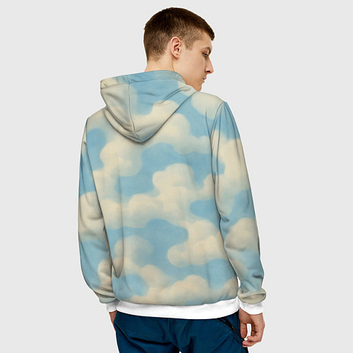 Мужская толстовка Сила и честь лев ВДВ / 3D-Белый – фото 4