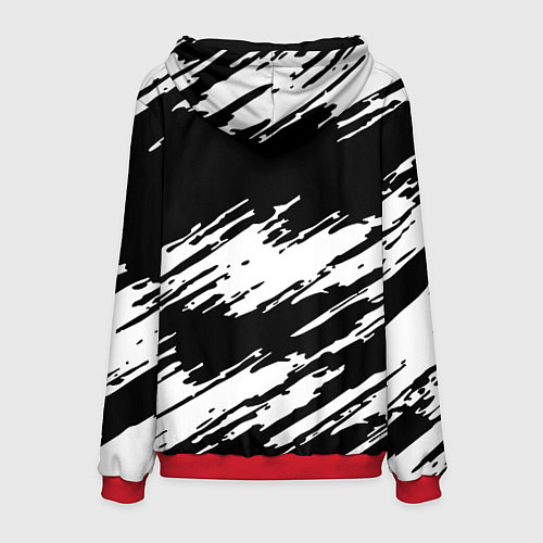 Мужская толстовка Doom краски полосы / 3D-Красный – фото 2