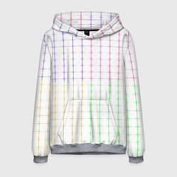 Мужская толстовка Color white multicolored stripes