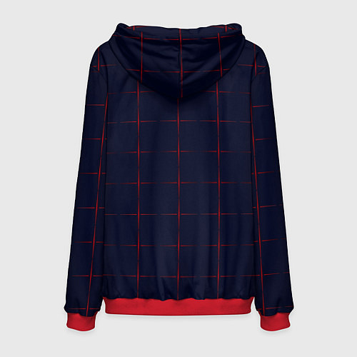 Мужская толстовка Color dark blue red crosses / 3D-Красный – фото 2