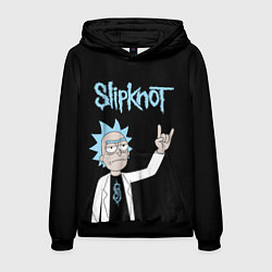 Мужская толстовка Slipknot и Рик Санчес из Рик и Морти