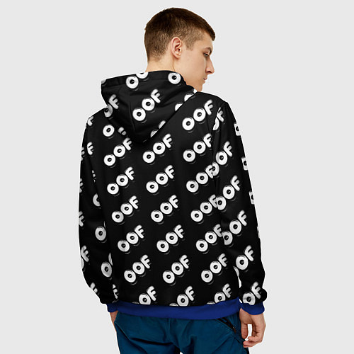 Мужская толстовка Doom off black / 3D-Синий – фото 4