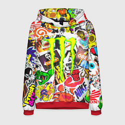 Мужская толстовка Monster energy стикеры бренды