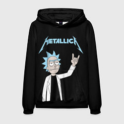 Мужская толстовка Metallica и Рик рокер из Рик и Морти