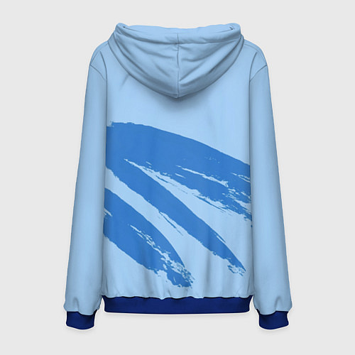 Мужская толстовка Харука Сакура - Ветролом / 3D-Синий – фото 2