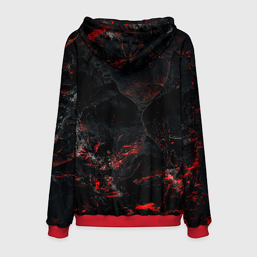 Мужская толстовка У Саши характер волка / 3D-Красный – фото 2