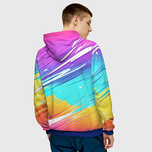 Мужская толстовка Медаль Саша номер один / 3D-Синий – фото 4