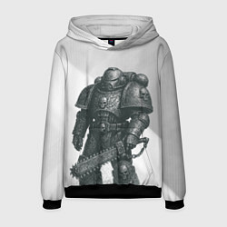 Толстовка-худи мужская Бывалый космический десантник, цвет: 3D-черный