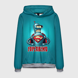 Мужская толстовка Bender superman - collaboration