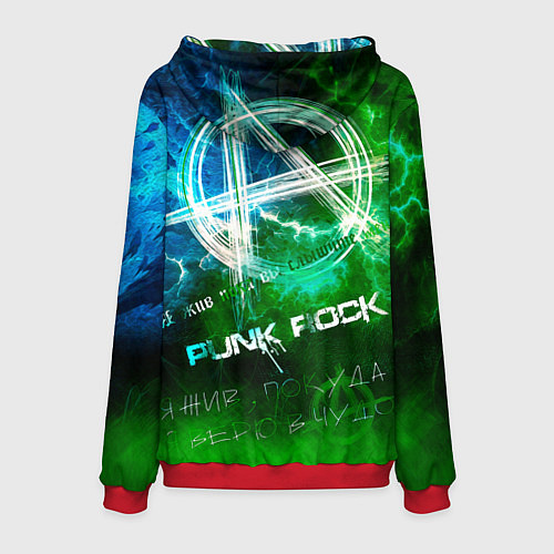 Мужская толстовка Король и Шут - Я жив пока вы слышите меня / 3D-Красный – фото 2