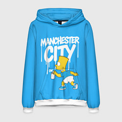 Мужская толстовка Граффити Манчестер Сити и Барт Симпсон