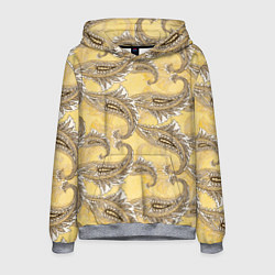 Толстовка-худи мужская Царская парча, цвет: 3D-меланж