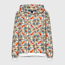 Мужская толстовка Орнамент с лошадью - символом Нового 2026 года