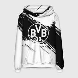 Мужская толстовка Borussia черно белые полосы