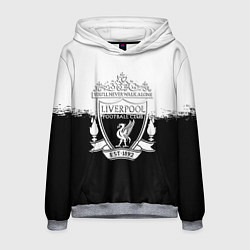 Мужская толстовка Liverpool краски черно белые