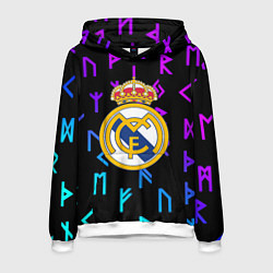 Мужская толстовка Реал Мадрид неоновые символы