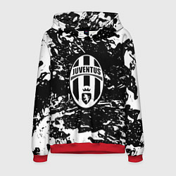 Мужская толстовка Ювентус белые штрихи красок