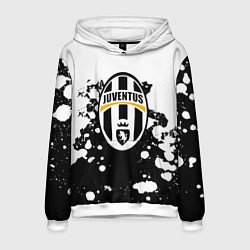 Мужская толстовка Juventus белые краски текстура