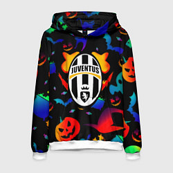 Толстовка-худи мужская Juventus хэллоуин неон, цвет: 3D-белый