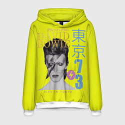 Толстовка-худи мужская David Bowie 1973, цвет: 3D-белый