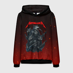 Мужская толстовка Metallica в виде волков