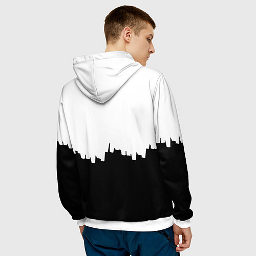 Мужская толстовка Bayern Mnchen пиксели / 3D-Белый – фото 4