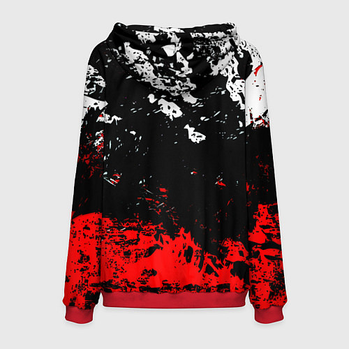 Мужская толстовка Манчестер Юнайтед краски / 3D-Красный – фото 2