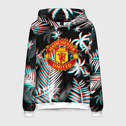 Мужская толстовка Манчестер Юнайтед тропики глитч