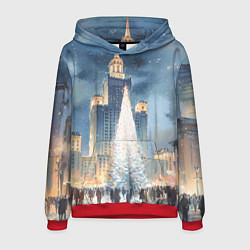 Мужская толстовка Новый год в Москве