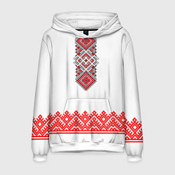 Мужская толстовка Славянская вышиванка с узорами и оберегом