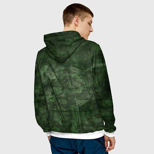 Мужская толстовка Эмблема CS2 / 3D-Белый – фото 4