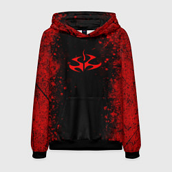 Мужская толстовка Эмблема hitman на черном фоне