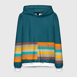 Мужская толстовка Индиго и шумовой градиент заката с текстурой