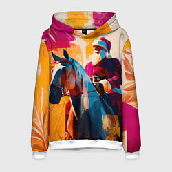 Мужская толстовка Дед Мороз на коне