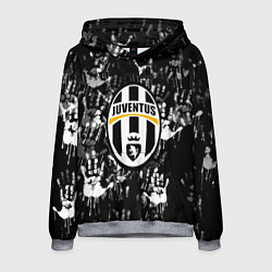 Мужская толстовка Ювентус текстура руки краски