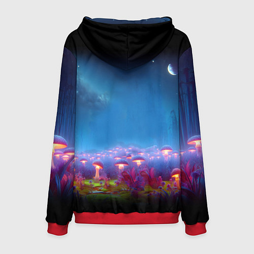 Мужская толстовка Шрек бравый космонавт - неоновое свечение / 3D-Красный – фото 2