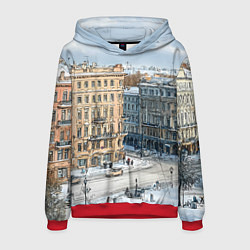 Мужская толстовка Зимняя улица Питера