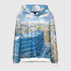 Мужская толстовка Зимний утренний Питер