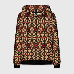 Мужская толстовка Славянский вышивной орнамент макошь