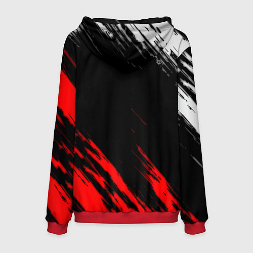 Мужская толстовка Манчестер Юнайтед x Ювентус краски / 3D-Красный – фото 2