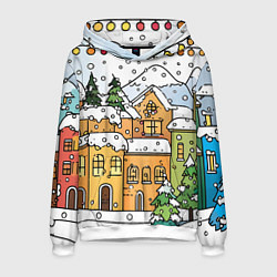 Мужская толстовка Новогодний снегопад