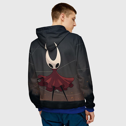 Мужская толстовка Hollow Knight - Silksong / 3D-Синий – фото 4