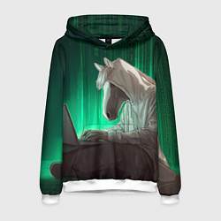 Мужская толстовка Хакер лошадь