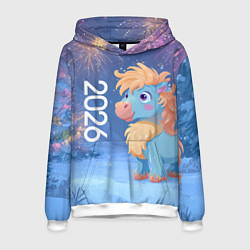 Мужская толстовка Милая лошадка 2026