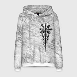 Мужская толстовка Вегвизир - компас рун в виде става