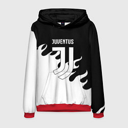 Мужская толстовка Ювентус огонь текстура