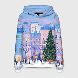 Мужская толстовка Новогодний двор